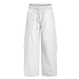 Solid Color Loose Wide Leg Floor Pants 6
