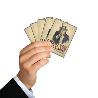 Uncle Sam I Want You Poker Playing Cards | Vintage Military Playing Cards 7