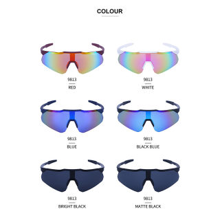 Colorful One-Piece Lens Sport Cycling Sunglasses 5