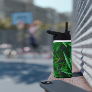 Marijuana Cannabis Leaf Water Bottle | Stainless Steel Bottle 6