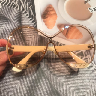 Five-Star Metal Detail Gradient Fashion Sunglasses 5