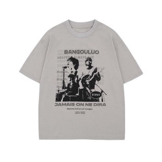 Character Letter Print Short Sleeve T-Shirt | American Retro 4