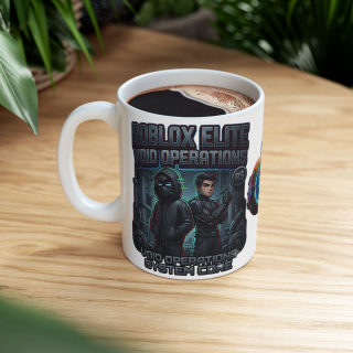 Neon Skull Pumpkin Mug | Cyberpunk Halloween Ceramic Mug