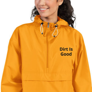 Embroidered Champion Packable Jacket "Dirt Is Good" 18