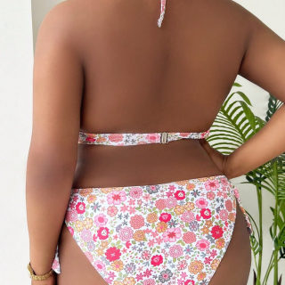 Plus Size Floral bikini set 3
