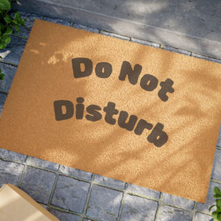 "Do Not Disturb" Coir Doormat 4