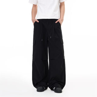 Solid Color Wide Leg Floor Pants | Sporty 4