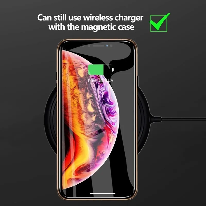 Magnetic Tempered Glass Privacy Phone Case | Anti-Spy 360° Metal Cover 4