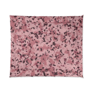 Pink Marble Splatter Comforter 5