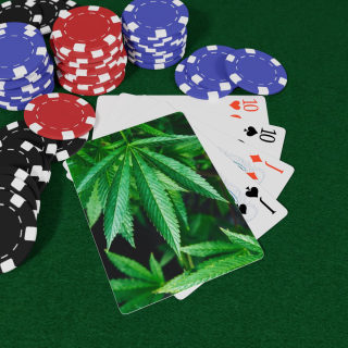 Marijuana Leaf Poker Playing Cards | Cannabis Design Playing Cards 7