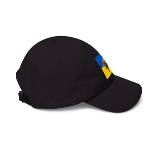 Grill Skewers on Blue Yellow Flag Dad Cap | BBQ Ukraine Baseball Hat 41
