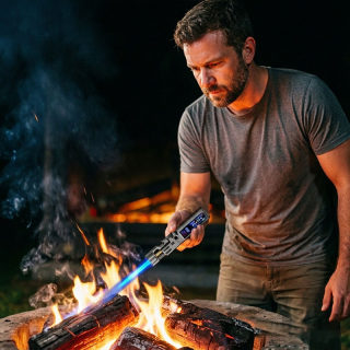 Windproof High-Power Outdoor Torch Lighter | LED Display, Bottle Opener 6