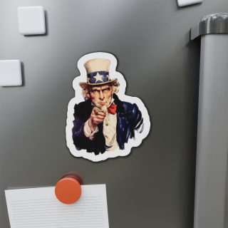 Uncle Sam Pointing Die-Cut Magnet | Patriotic Americana Refrigerator Magnet 10