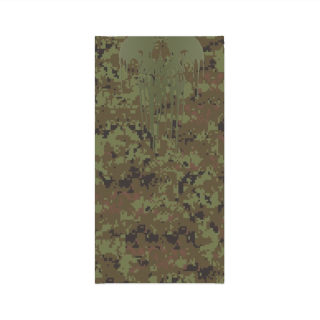 Dripping Skull Camo Neck Gaiter — Military Green 2