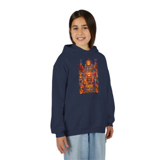 Spooky Pumpkin Patch Trick or Treat Kids Hoodie