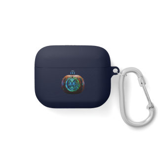 Neon Pumpkin Skull AirPods Case 9