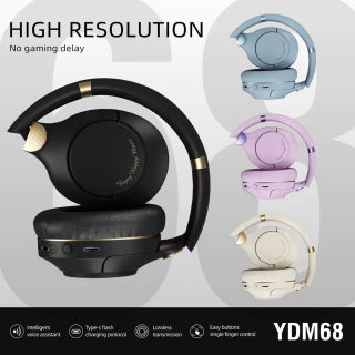 YDM68 Wireless Bluetooth Gaming Headset with Heavy Bass 2