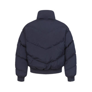 Patchwork Thick Stand-Collar Cotton Coat 4