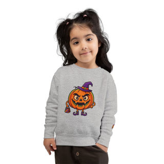 Jack-o'-Lantern Witch Pumpkin Toddler Sweatshirt 43