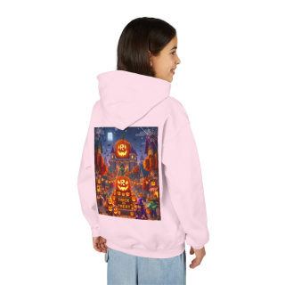 Spooky Pumpkin Patch Trick or Treat Kids Hoodie 94