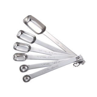 Stainless Steel Measuring Spoon Set, 6 Pieces | Baking & Cooking Scale Spoons 5
