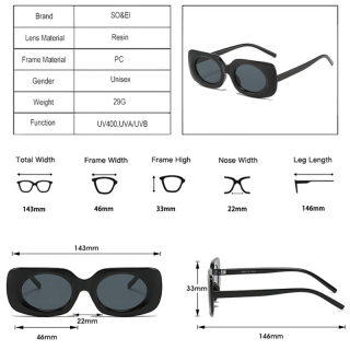 Square-Frame Macaron-Tone Sunglasses 4