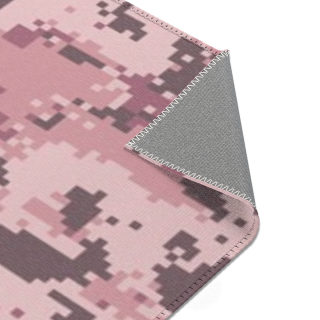 Pink Digital Camo Area Rug 11