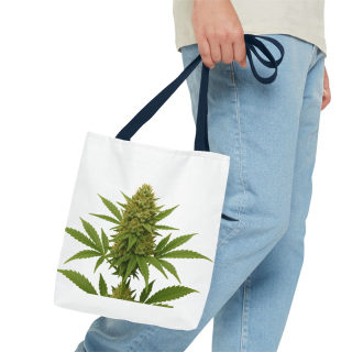 Cannabis Bud Illustration Tote | Botanical Cannabis Plant Tote 43