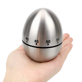 Stainless Steel Kitchen Timer | 60-Minute Mechanical Egg Timer 4