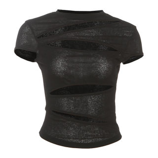 Hollow-Out Waist-Hugging Niche Top | Women's 6