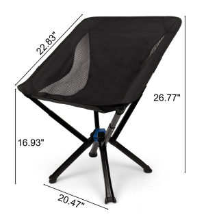 Foldable Camping Picnic Chair with Backrest, Aluminum 3