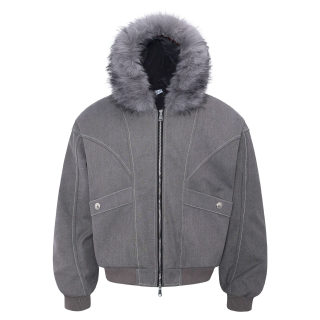 Men's Cotton Collar Padded Jacket | Fleece-Lined Streetwear 6
