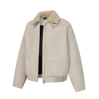 Reversible Wool Fleece Jacket, Short and Thickened 3