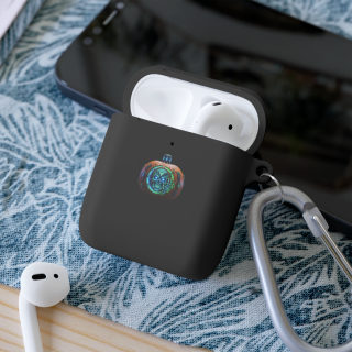 Neon Pumpkin Skull AirPods Case 23