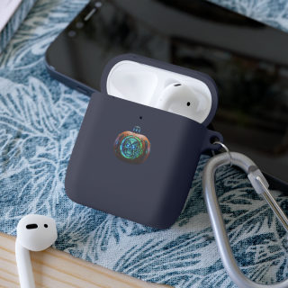 Neon Pumpkin Skull AirPods Case 25