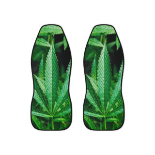Cannabis Leaf Car Seat Covers | Marijuana Pattern Auto Seat Covers