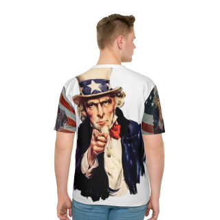 Uncle Sam I Want You poster T-Shirt | All-Over Print 4