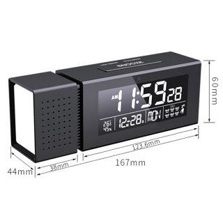 Multifunctional LED Alarm Clock with FM Radio & Night Light 6