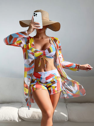 Mesh beach cover-up 5