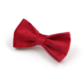 Christmas Red Velvet Pet Collar & Leash Set | Bow Design with Poop Bag Holder 3