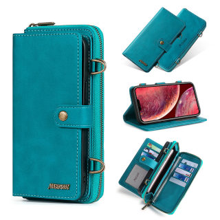 Leather Wallet Phone Case with Crossbody Strap for iPhone 4