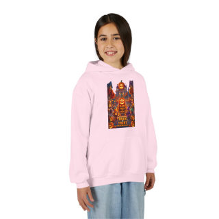 Spooky Pumpkin Patch Trick or Treat Kids Hoodie 46
