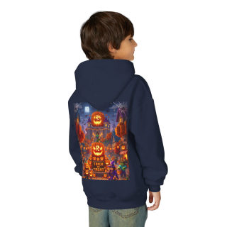 Spooky Pumpkin Patch Trick or Treat Kids Hoodie 65