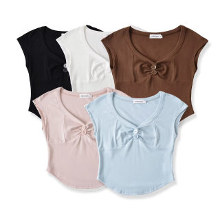 Large Collar Slim Fit Short Sleeve T-Shirt