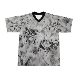 Frost Crystal Pattern Football Jersey | All-Over Print