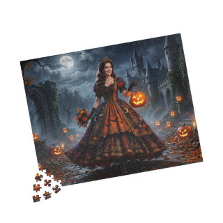 Gothic Pumpkin Lady puzzle 520-piece | Halloween jigsaw puzzle 11