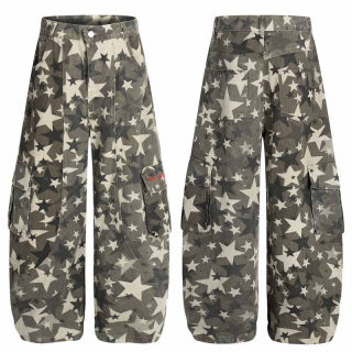 Street Style Star Cargo Camouflage Wide Leg Jeans 5