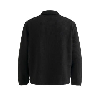 Streetwear Waffle Texture Zip-Up Hoodie | Unisex Versatile 4
