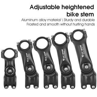 Adjustable Bicycle Handlebar Stem | 60° Angle Aluminum Alloy Riser