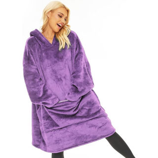 Oversized Thick Pullover Hoodie | Kangaroo Pocket Blanket-Like Cozy Sweatshirt 6